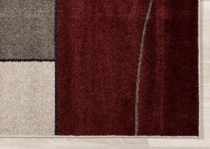 Tapis géométrique abstrait Charlotte - 7'10 x 10'6|Carpette Charlotte à motif géométrique abstrait - 7 pi 10 po x 10 pi 6 po