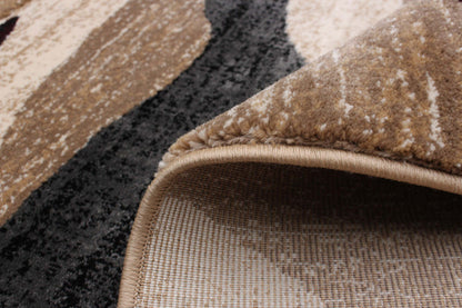 Tapis Mayoree Brun, Beige &amp; Noir - 5'3 X 7'3 |Tapis Mayoree brun, beige et noir - 5 pi 3 po x 7 pi 3 po