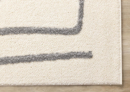 Tapis Sullivan Cream Grey Winding Path Area Rug - 7'10 x 10'6|Carpette Sullivan crème et grise à motif de chemin sinueux - 7 pi 10 po x 10 pi 6 po