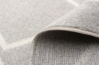 Tapis Kenza gris lavable en machine - 2'6 x 8'0|Carpette Kenza grise lavable à la machine - 2 pi 6 po x 8 pi 0 po|D86F8KNM