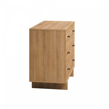 Table de nuit Finnley à 3 tiroirs - Chêne naturel | Finnley Table De Nuit A 3 Tiroirs – Chêne Naturel