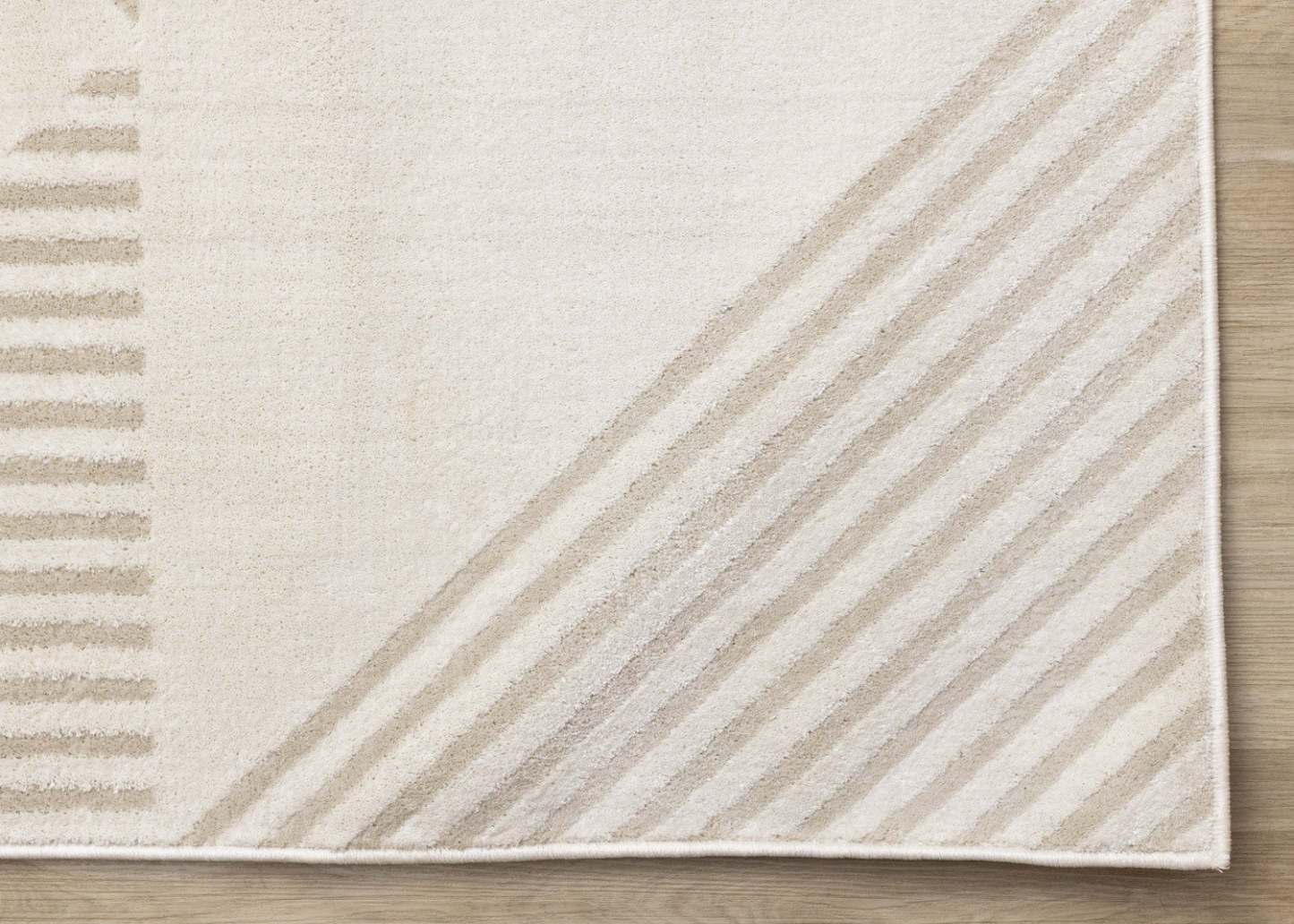 Tapis Hudson Modern géométrique beige crème - 7'10 x 10'6|Carpette Hudson crème et beige à motif géométrique moderne - 7 pi 10 po x 10 pi 6 po