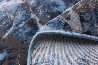 Tapis effet marbre bleu - 244 x 305 cm | Tapis Marble bleue - 244 x 305 cm | D86FGXY3