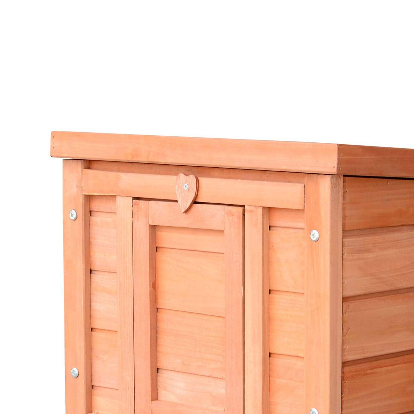 Pawhut 20x16.5x17 Clapier En Bois Pour Lapins Maison Pour Petits Animaux Lapin Cochon D'inde Cage Coop Chat Shelt