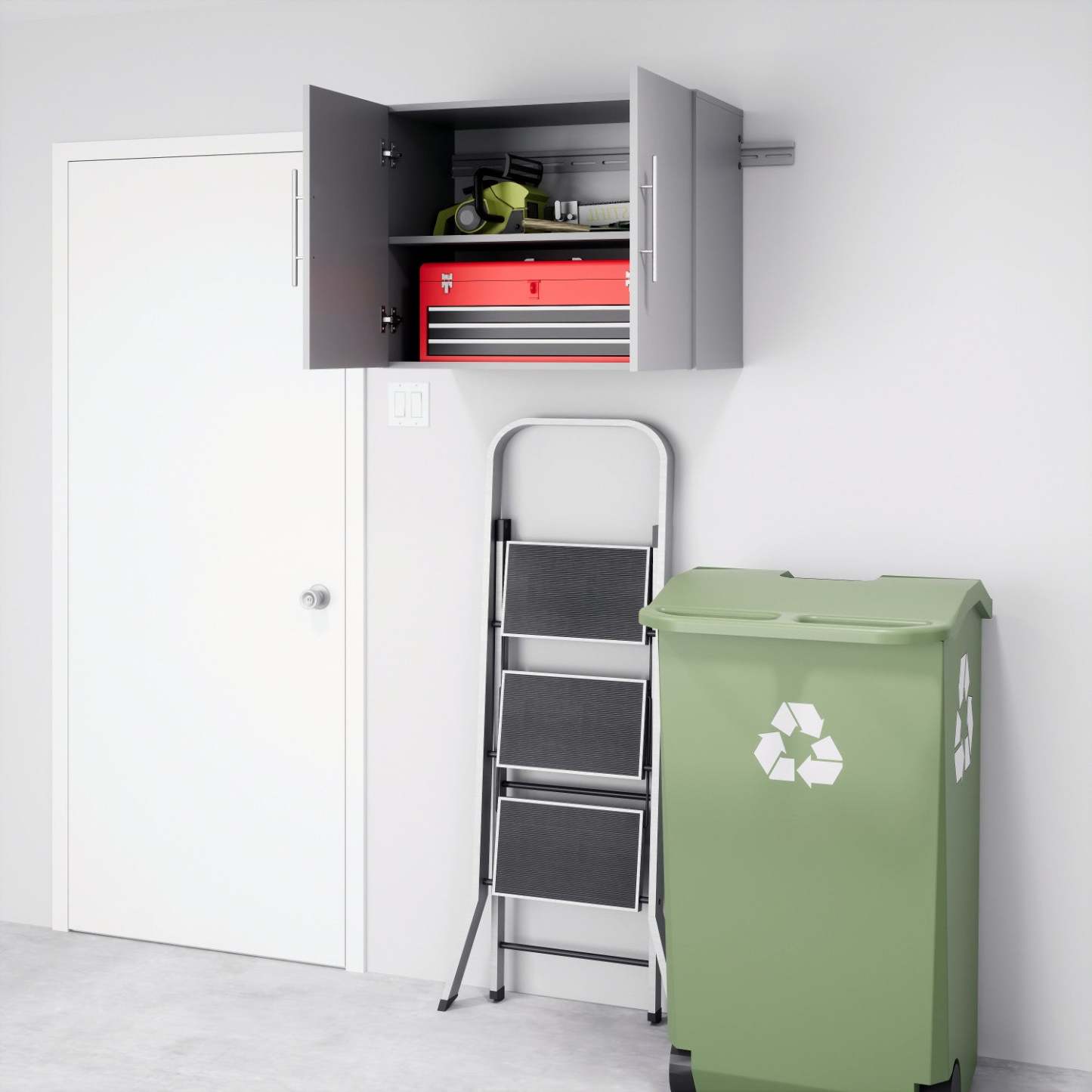 Hangups 30 Upper Storage Cabinet - Light Grey|Armoire supérieure de rangement HangUps de 30 po - gris clair
