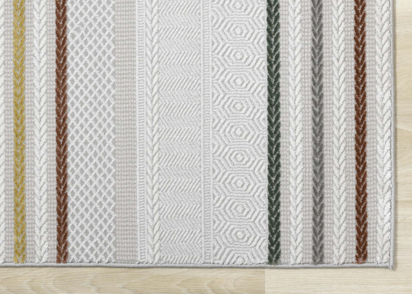 Tapis rayé multicolore London - 7'10 x 10'6|Carpette London à rayures multicolores - 7 pi 10 po x 10 pi 6 po