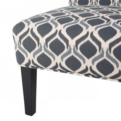 Oliver, ensemble de 2 chaises d'appoint en tissu d'apparence lin avec pieds en bois d'hévéa - Bleu | Lot De 2 Fauteuils D'appoint Oliver En Tissu aspect lin Avec Pieds En Bois D'hévéa - Bleu Et Multicolore