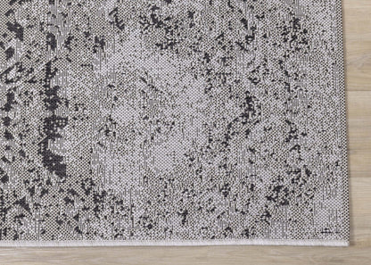 Jackson Distressed Damask Indoor/Outdoor Area Rug - 7'10 x 10'6|Carpette Jackson à motif damassé vieilli pour l'intérieur et l'extérieur - 7 pi 10 po x 10 pi 6 po