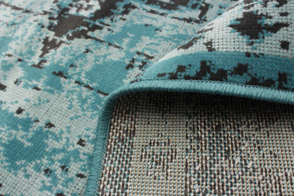 Tapis Chenta Aqua 5'3 x 7'7|Tapis Chenta turquoise 5 pi 3 po x 7 pi 7 po|D86FMYKV