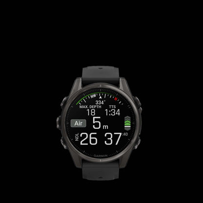 Garmin Fēnix 8 Amoled Sapphire Smartwatch 43mm - Gps, Boussole, Gyroscope Et Altimètre Barométrique | Montre Connectée Garmin Fēnix 8 Amoled Sapphire 43mm - Gps, Boussole, Gyroscope Et Altimètre Barométrique
