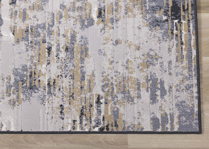 Tapis bleu vieilli Isabelle - 5'3 x 7'7|Carpette Isabelle bleue à aspect vieilli - 5 pi 3 po x 7 pi 7 po