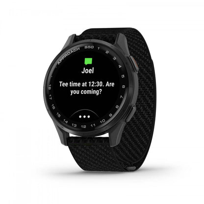 Garmin Approach S50 Amoled Montre Connectée de Golf - Gps, 43 000 Parcours Préchargés | Lunette en Aluminium Ardoise
