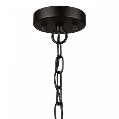 Perris Lustre noir à 5 lumières | Lustre Perris noir à 5 ampoules | D06H8SD8