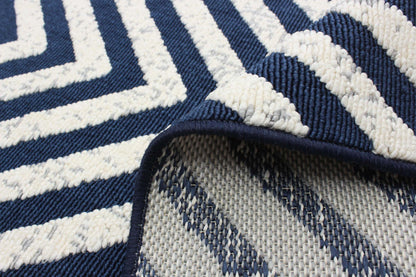 Tapis Dodie Bleu-Ivoire 6'7 x 9'6|Carpette Dodie bleueivoire 6 pi 7 po x 9 pi 6 po|D86FQY8A