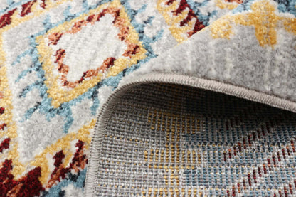 Tapis bleu gypsy lavable en machine - 2'6 x 8'0|Carpette Gypsy bleue lavable à la machine - 2 pi 6 po x 8 pi 0 po|D86FNWUF