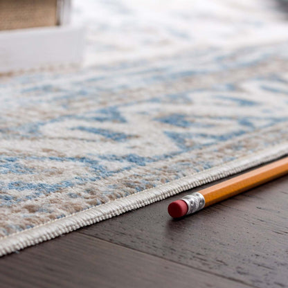 Tapis Shi Vin Bleu 3x5|Carpette Shi bleu rétro 3 x 5|D80GEFIG