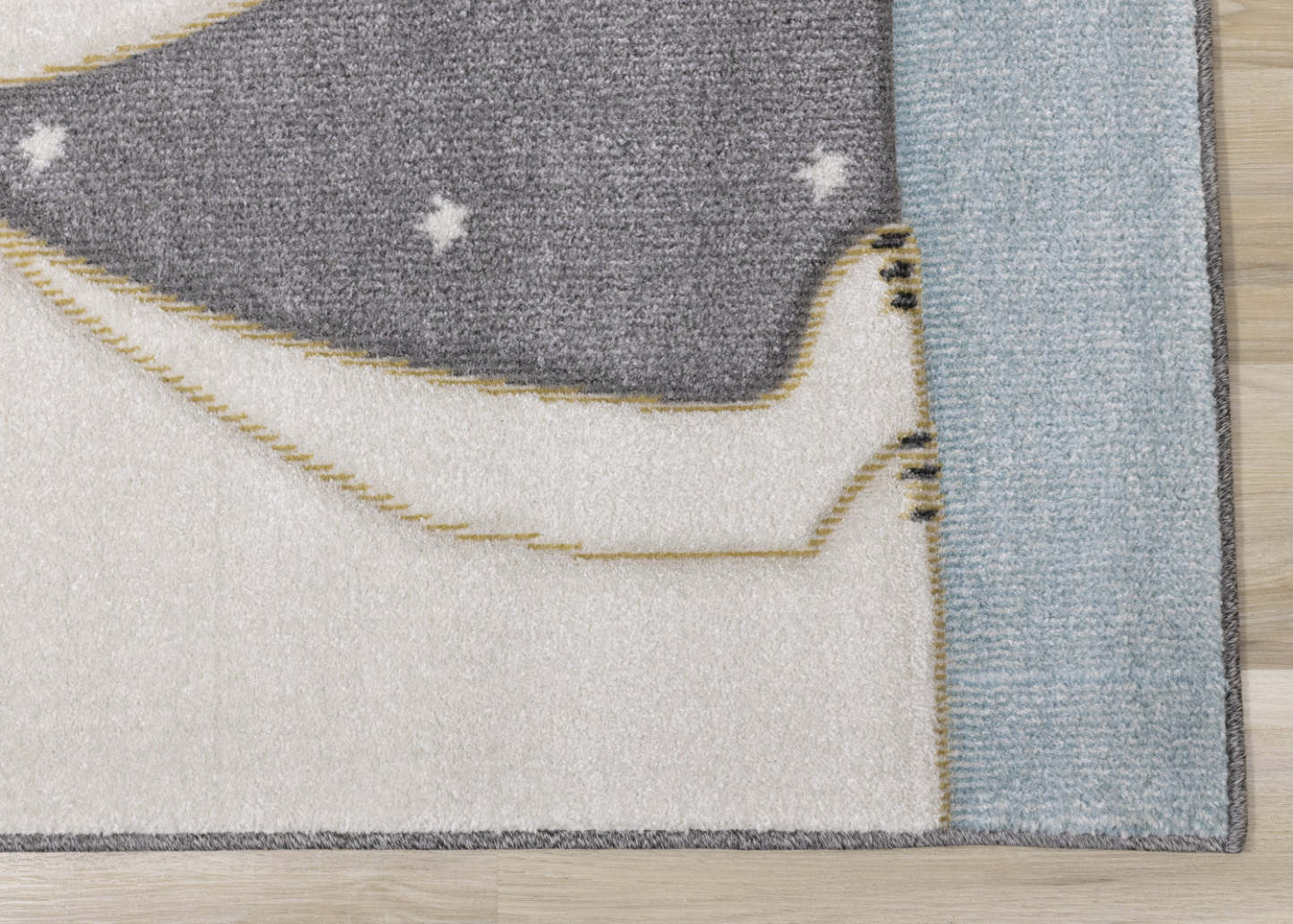 Kids Polar Bear Rabbit Area Rug - 5'3 x 7'7|Carpette à motif d'ours polaire avec lapin pour enfants - 5 pi 3 po x 7 pi 7 po