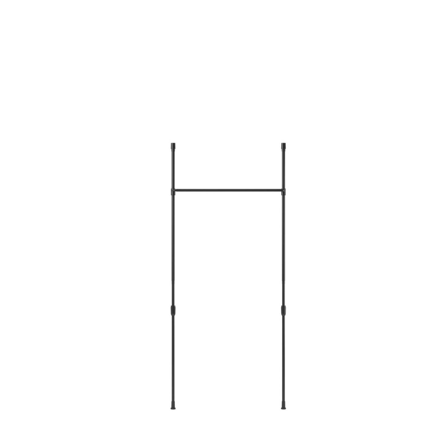 Tringle à rideau extensible et séparateur de pièce Anywhere noir mat d'Umbra - 36-66 | Tringle à rideaux et séparateur de pièce extensible Anywhere de Umbra noir mat - 36 po à 66 po