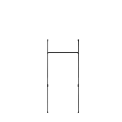 Tringle à rideau extensible et séparateur de pièce Anywhere noir mat d'Umbra - 36-66 | Tringle à rideaux et séparateur de pièce extensible Anywhere de Umbra noir mat - 36 po à 66 po