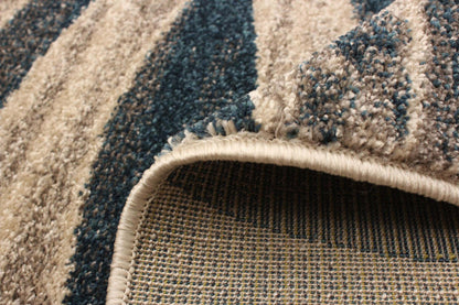 Arusha ivoire / bleu 6'7 x 9'6 tapis de zone|Carpette Arusha ivoirebleu 6 pi 7 po x 9 pi 6 po|D26MK7TQ