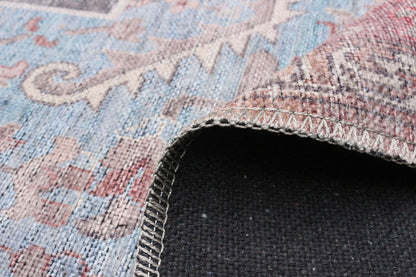 Tapis Ophélie bleue 5 pi 3 po x 8 pi 0 po