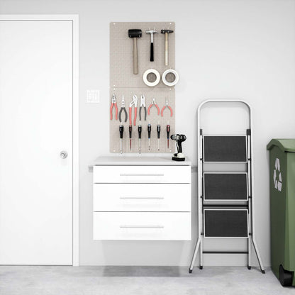 Hangups 3-Drawer Base Storage Cabinet - Blanc|Armoire de plancher HangUps à 3 tiroirs avec rangement - blanc