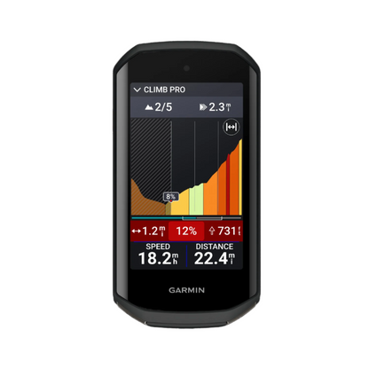 Ordinateur De Cyclisme Garmin Edge 1050 Premium - Écran Tactile Couleur Vif, Haut-parleur Intégré, F