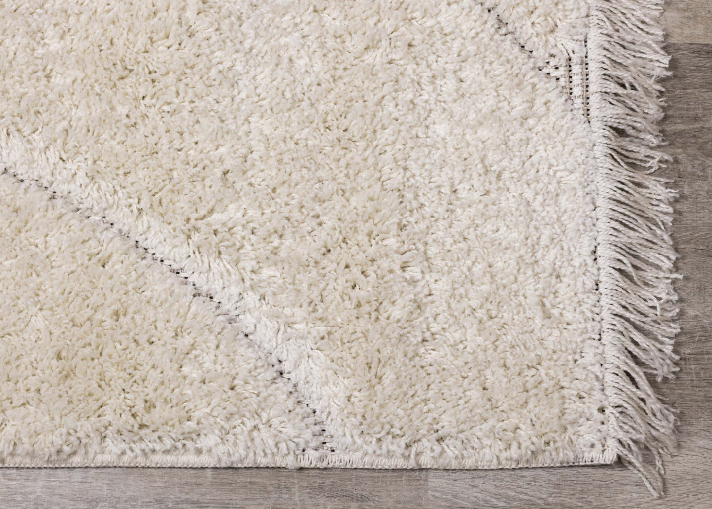 Napa Curves Shag Area Rug - 5'3 x 7'7|Carpette à poil long Napa à motifs de courbes - 5 pi 3 po x 7 pi 7 po