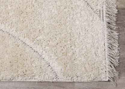 Napa Curves Shag Area Rug - 5'3 x 7'7|Carpette à poil long Napa à motifs de courbes - 5 pi 3 po x 7 pi 7 po