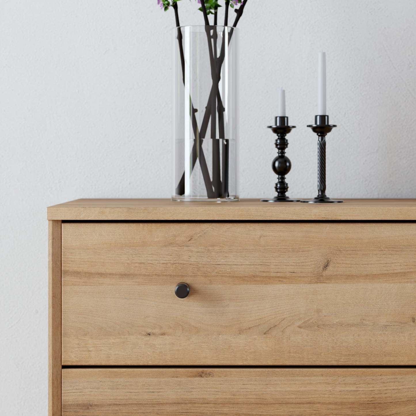 Prepac Finnley 3-Drawer Nightstand - Natural Oak|Table de nuit Finnley de Prepac à 3 tiroirs - chêne naturel