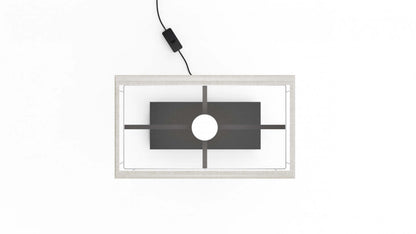 Lampe de table carrée classique dorée 24 avec abat-jour texturé | Lampe de table carrée classique dorée de 24 po avec abat-jour texturé