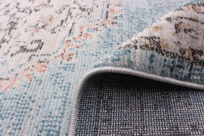 Tapis Zarita Bleu 6'7 X 9'6 Tapis|Carpette Zarita bleue 6 pi 7 po x 9 pi 6 po|D86FSMZU