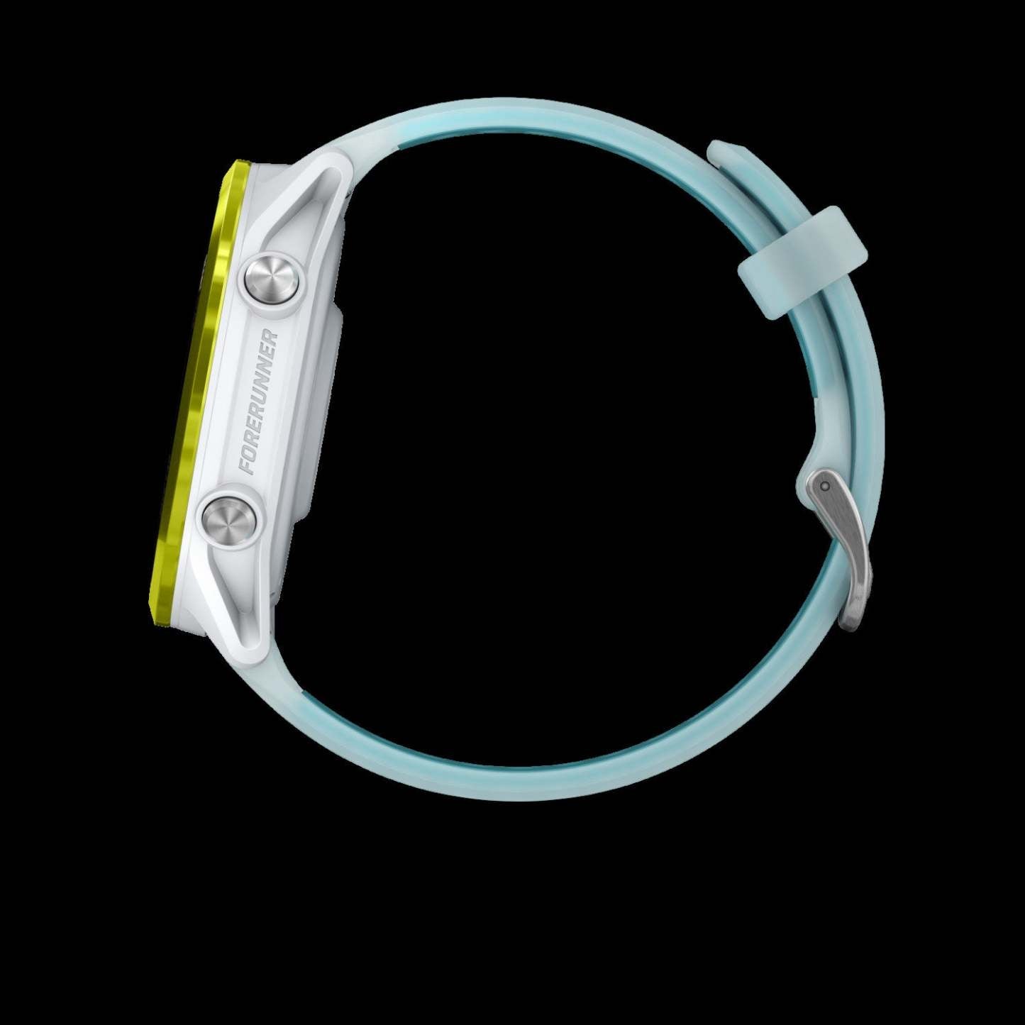 Garmin Forerunner 570 Montre Intelligente 47mm, Amoled, Aluminium Jaune Amp, Pierre Blanche/turquoise, Suivi de Course GPS, Batterie de 11 jours