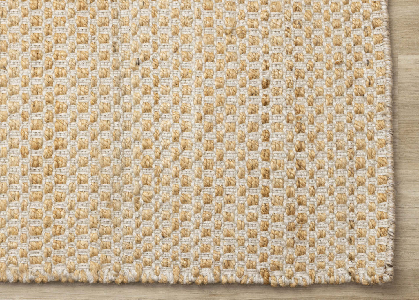 Tapis en jute naturel fait main en chêne clair - 7'10 x 10'6|Carpette faite à la main en jute naturelle chêne clair - 7 pi 10 po x 10 pi 6 po