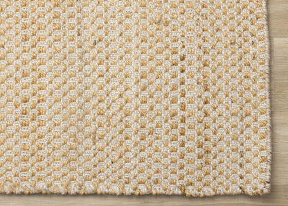 Tapis en jute naturel fait à la main chêne clair - 5'3 x 7'7|Carpette faite à la main en jute naturel chêne clair - 5 pi 3 po x 7 pi 7 po