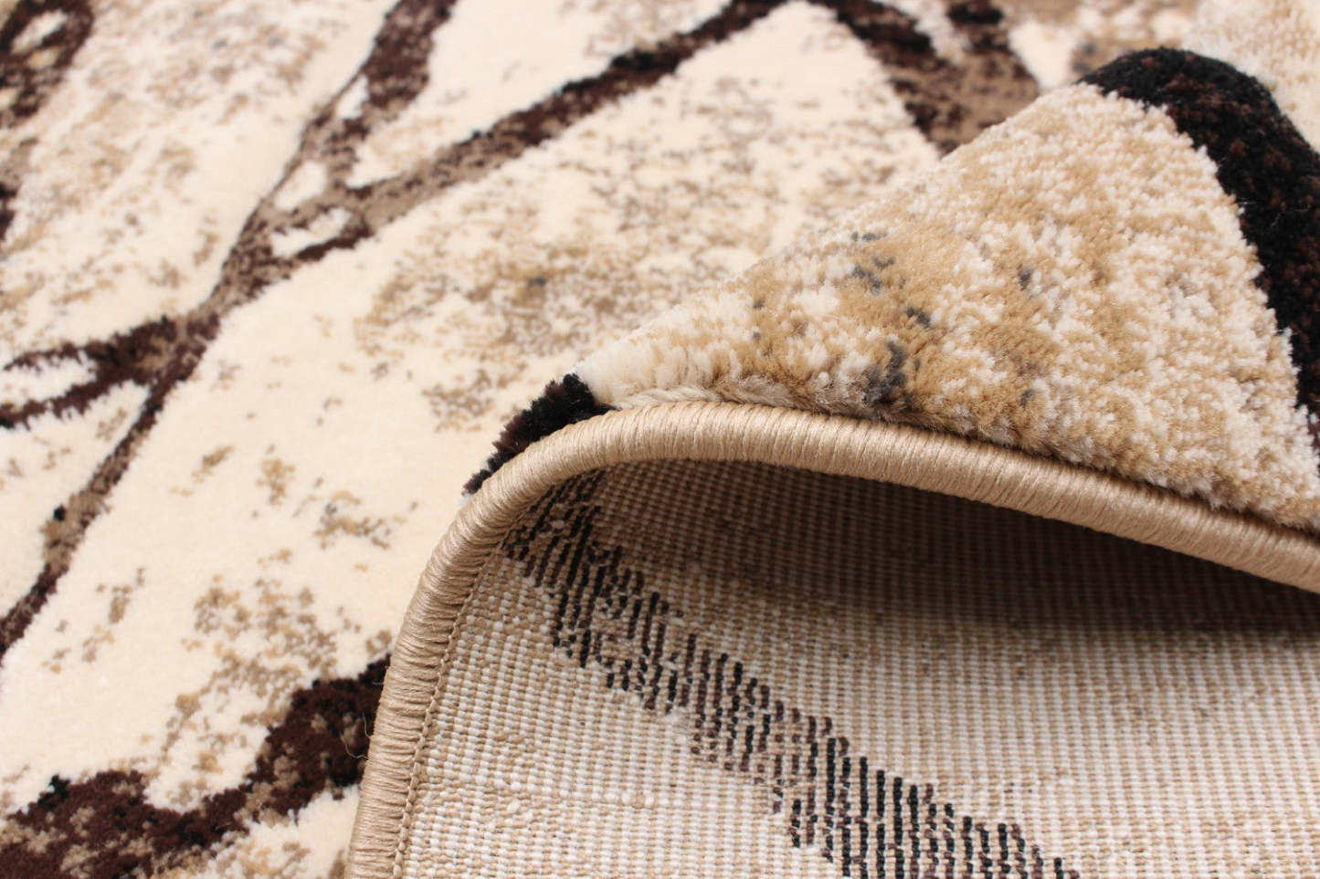 Carpette Cherokee dorée chocolat - 6 pi 7 po x 9 pi 6 po