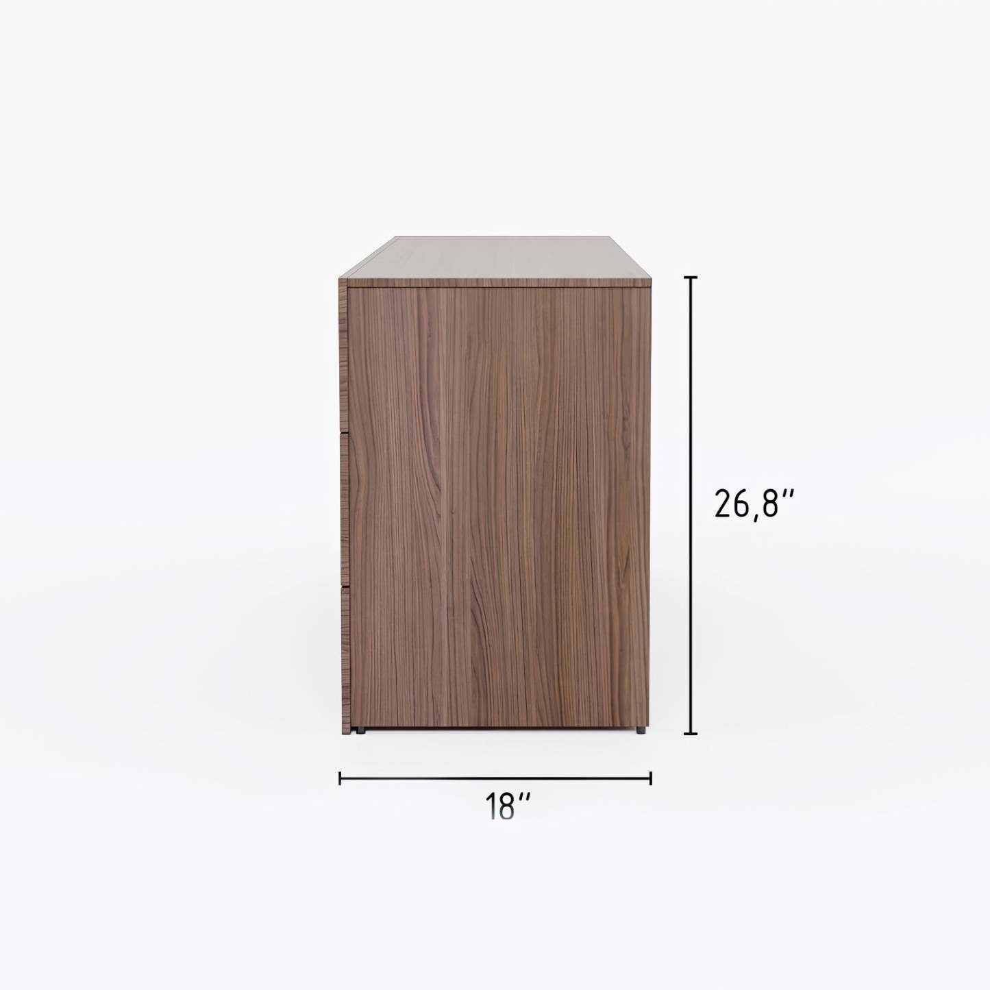 Nordika James 6-Drawer Dresser - Noyer|Commode James Nordika Nexera à 6 tiroirs - noyer