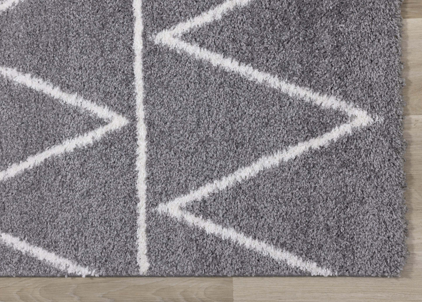 Carpette Fairmont à motifs de rangées en zigzag - 5 pi 3 po x 7 pi 7 po