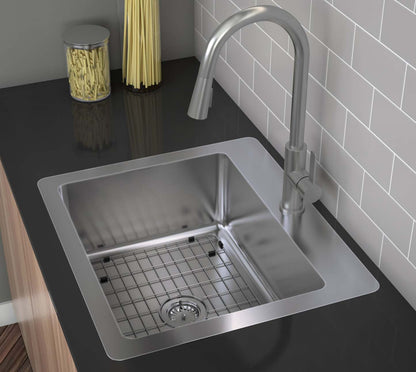 Ancona Valencia Series 25 Compact Dual Mount Kitchen Sink - AN-3340|Évier de cuisine compact sous plan ou en surface Ancona de série Valencia de 25 po - AN-3340|D77GI08B