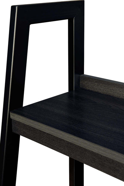 Ameriwood Home Lawrence Tall 2-piece 4-Shelf Ladder Bookcase - Black|Grande bibliothèque de style échelle Lawrence d'Ameriwood Home 2 pièces à 4 tablettes - noire