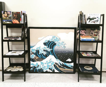 Ameriwood Home Lawrence Tall 2-piece 4-Shelf Ladder Bookcase - Black|Grande bibliothèque de style échelle Lawrence d'Ameriwood Home 2 pièces à 4 tablettes - noire