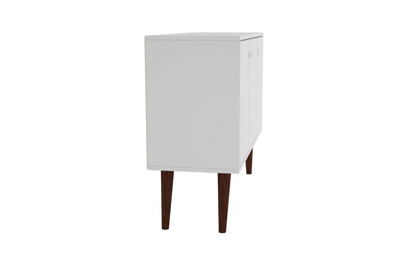 Buffet Bromma de Manhattan Comfort de 35,43 po avec 3 tablettes et 3 portes - blanc