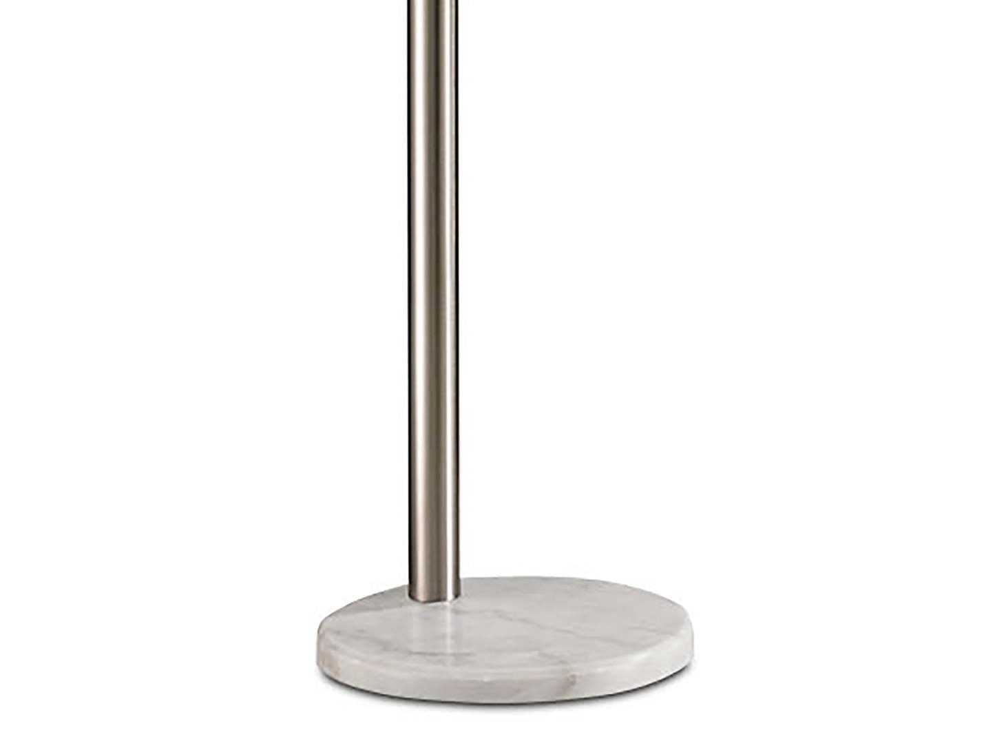 88 Modern Brushed Steel 5-Light Peacock Lampadaire|Lampe à pied arquée moderne de style paon de 88 po acier brossé à 5 ampoules