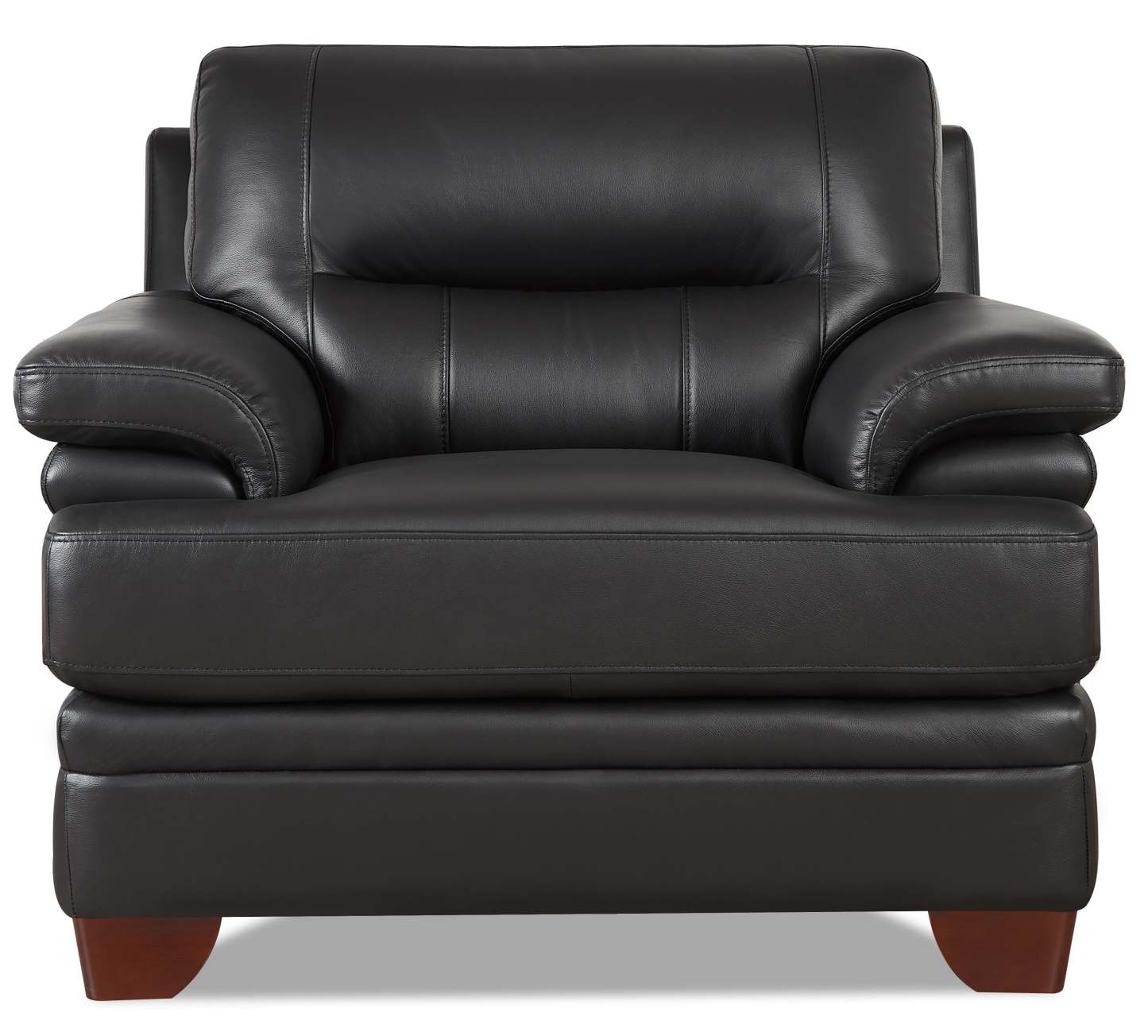 Fauteuil Luxor de Hydeline en cuir - noir