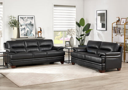 Sofa Luxor de Hydeline en cuir - noir