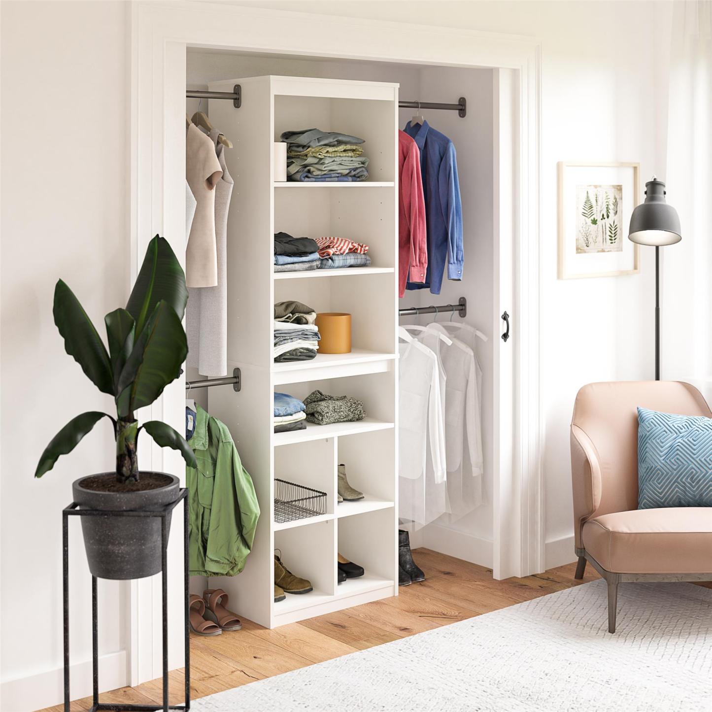 Systembuild Evolution Closet Storage System - White|Système de rangement de garde-robe Systembuild Evolution - blanc