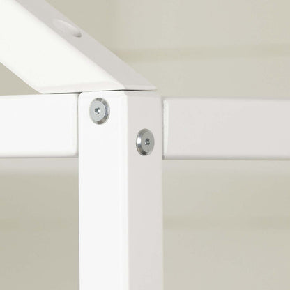 Lit double Sweedi - Blanc pur | Sweedi Maison de Lit Simple - Blanc solide | D83GDZPB