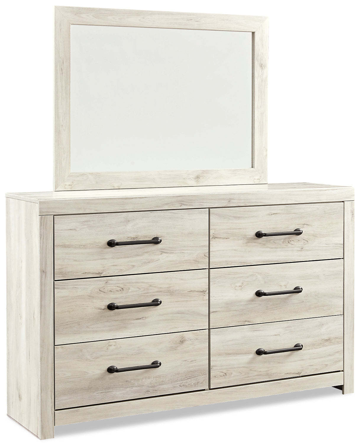 Miroir de commode de chambre Abby - Blanc | Miroir de commode de chambre à coucher Abby - blanc