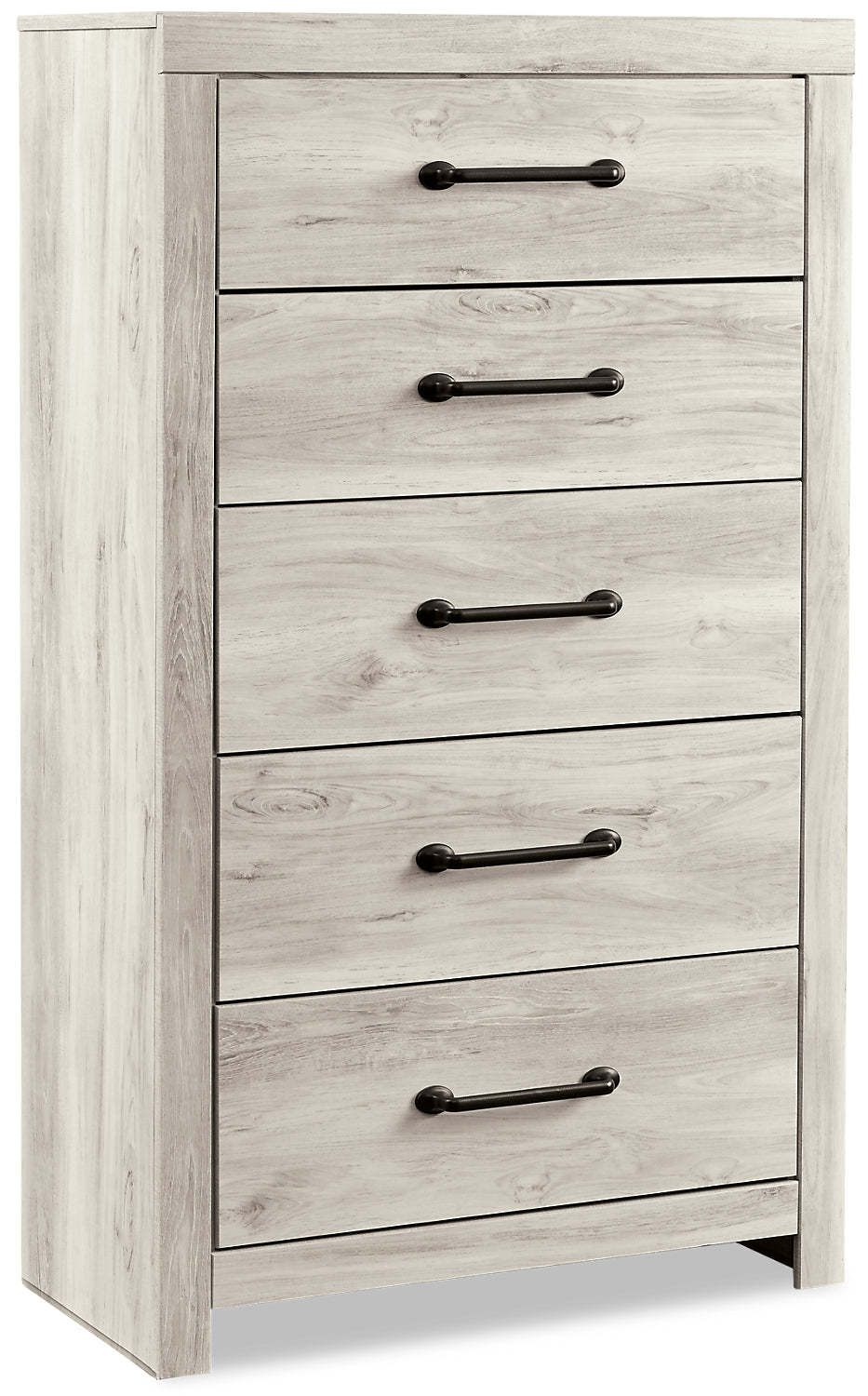 Commode de chambre Abby, 5 tiroirs, 31,7 L x 53,9 H - Blanc | Commode verticale Abby de 31,7 po (L) x 53,9 po (H) à 5 tiroirs pour la chambre à coucher - blanche