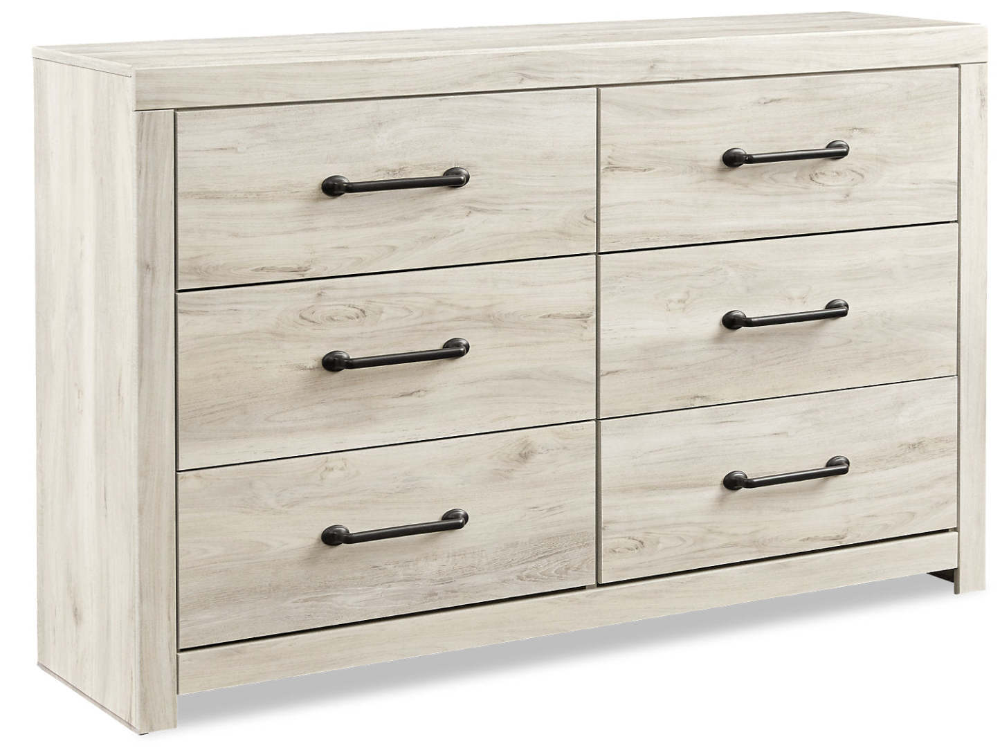 Commode à 6 tiroirs Abby pour chambre à coucher, 58,7 L x 36,42 H - Blanc | Commode Abby de 58,7 po (L) x 36,42 po (H) à 6 tiroirs pour la chambre à coucher - blanche